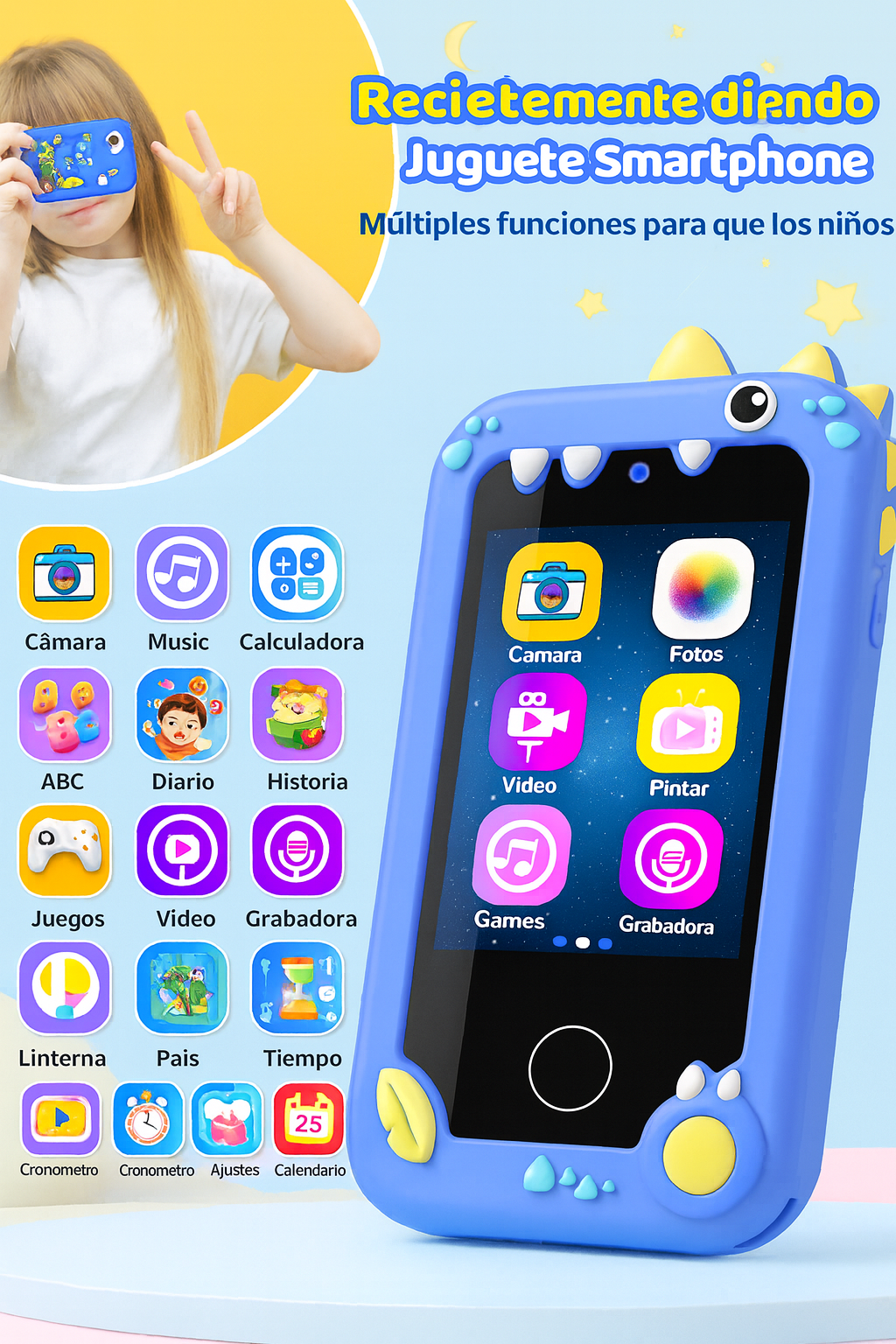 📱✨ Mini Celular Educativo SmartKids™-Hábitos, aprendizaje y diversión segura para tus hijos