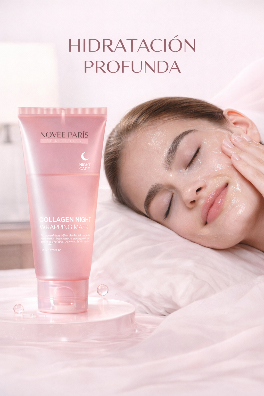 ✨ Mascarilla de Colágeno Coreana Nocturna | Piel más firme, hidratada y luminosa mientras duermes