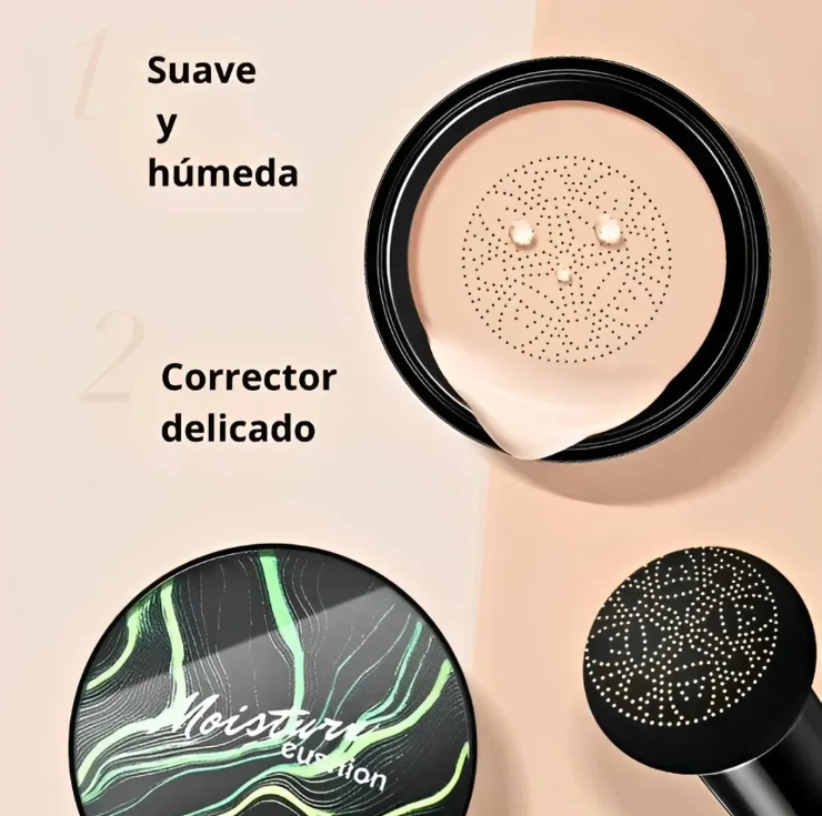 Base moisture cushion-Tapa imperfecciones con durabilidad hasta de 18 horas