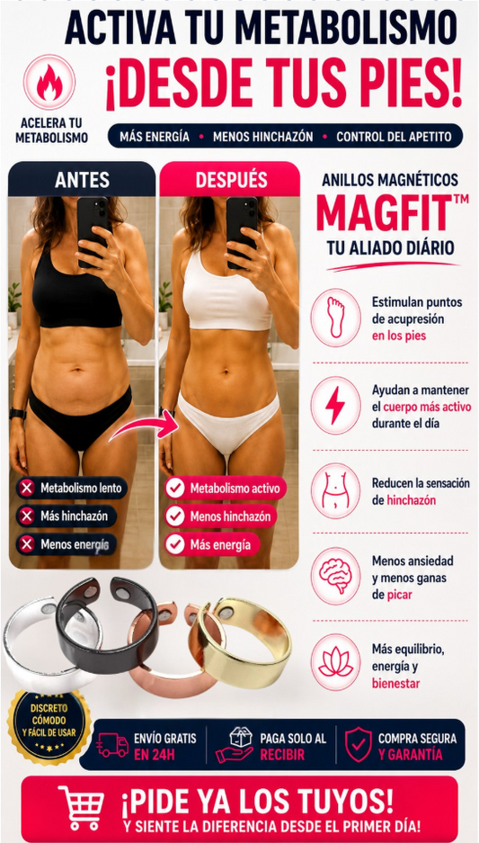 Anillos MagFit™ | Activa tu metabolismo desde los pies