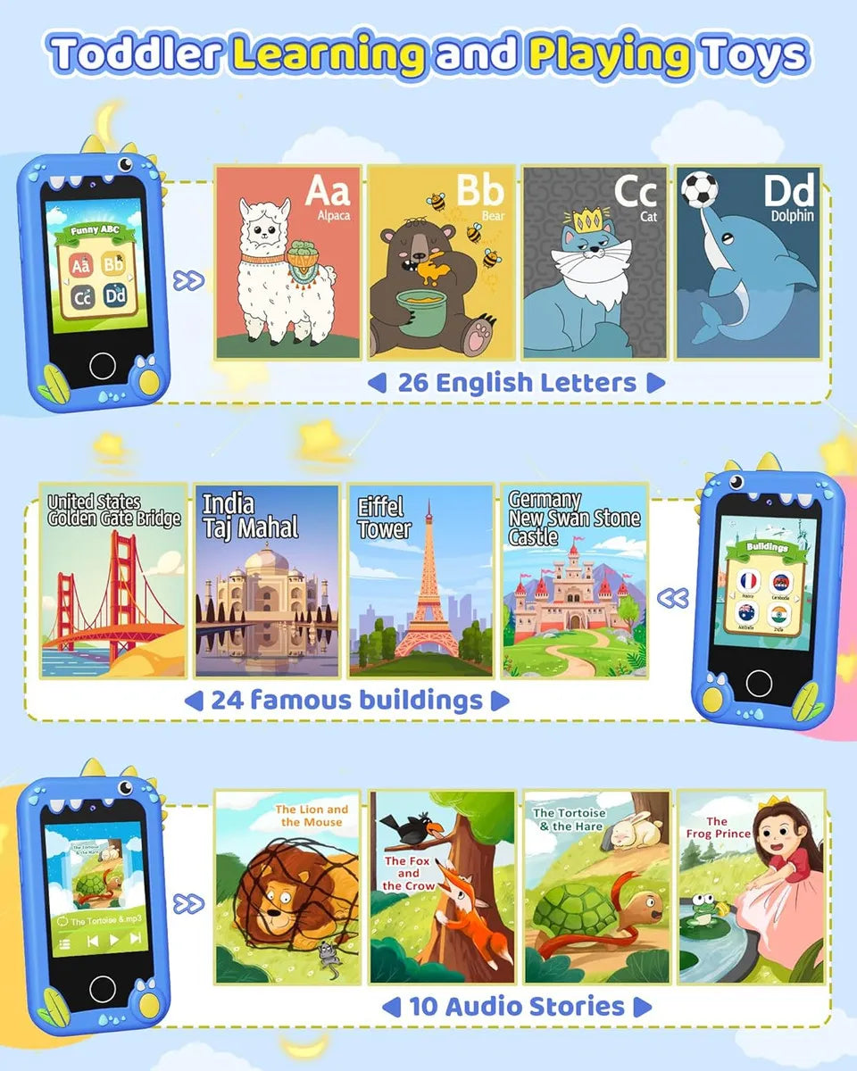 📱✨ Mini Celular Educativo SmartKids™-Hábitos, aprendizaje y diversión segura para tus hijos