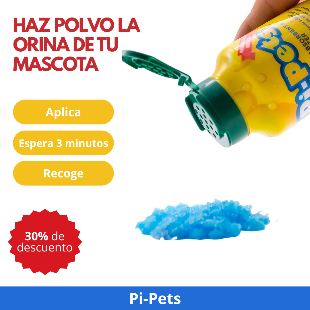 Di adiós a los charcos y malos olores con Pi-pets, la forma más práctica de limpiar la orina de tu mascota