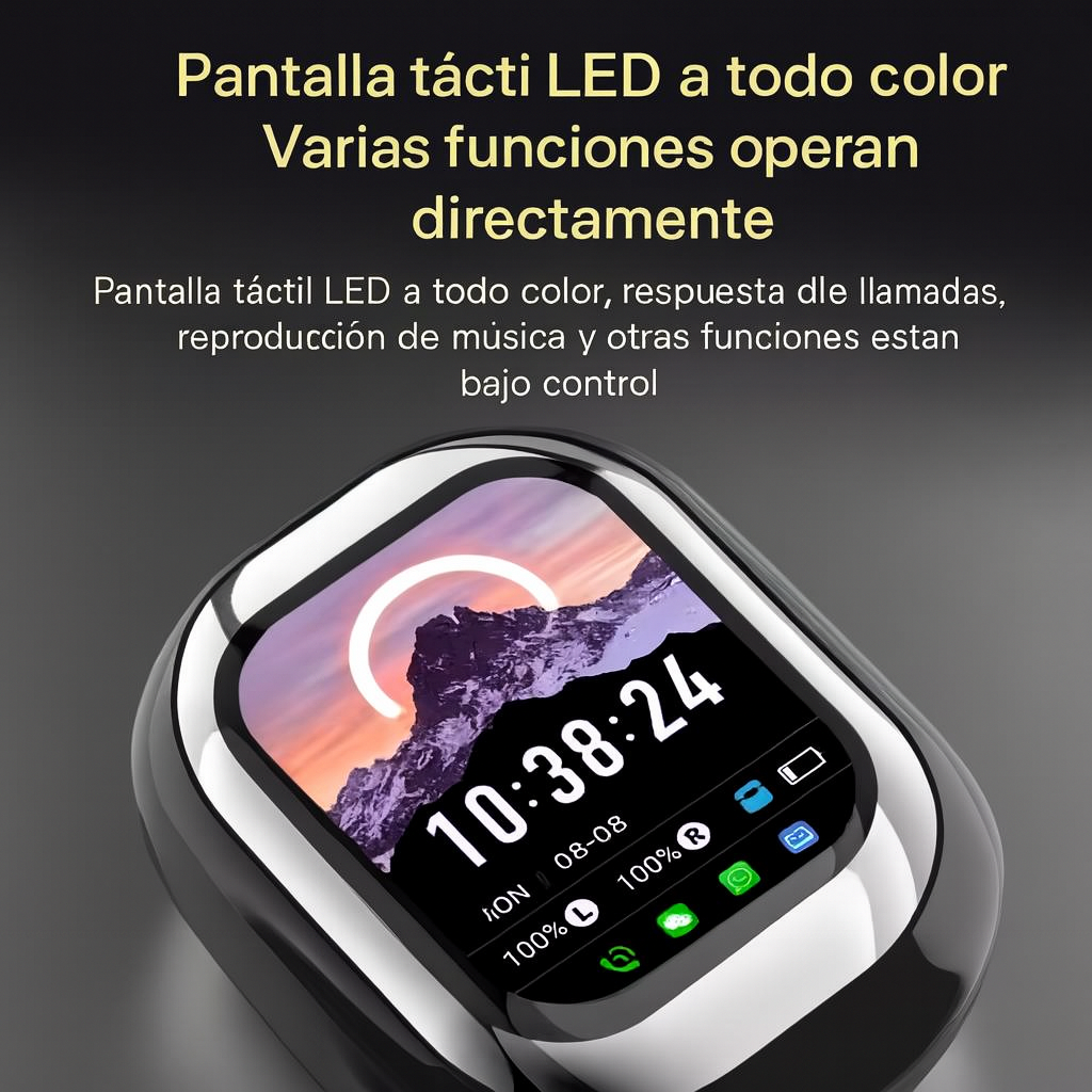 🎮 AI Phone SE ONE™ – Audífonos Inteligentes con Pantalla Táctil, sonido premium y multifuncionalidad total.